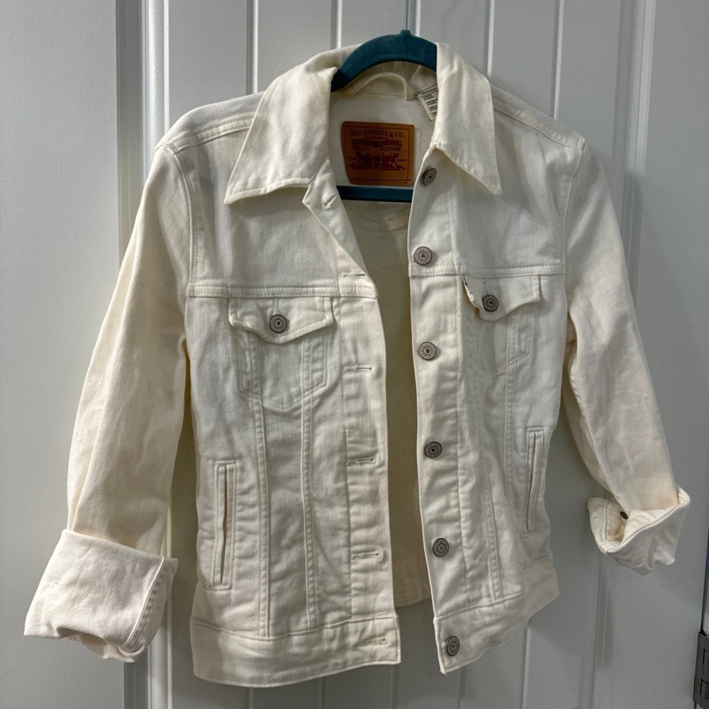 Levi’s White Trucker Jacket XS